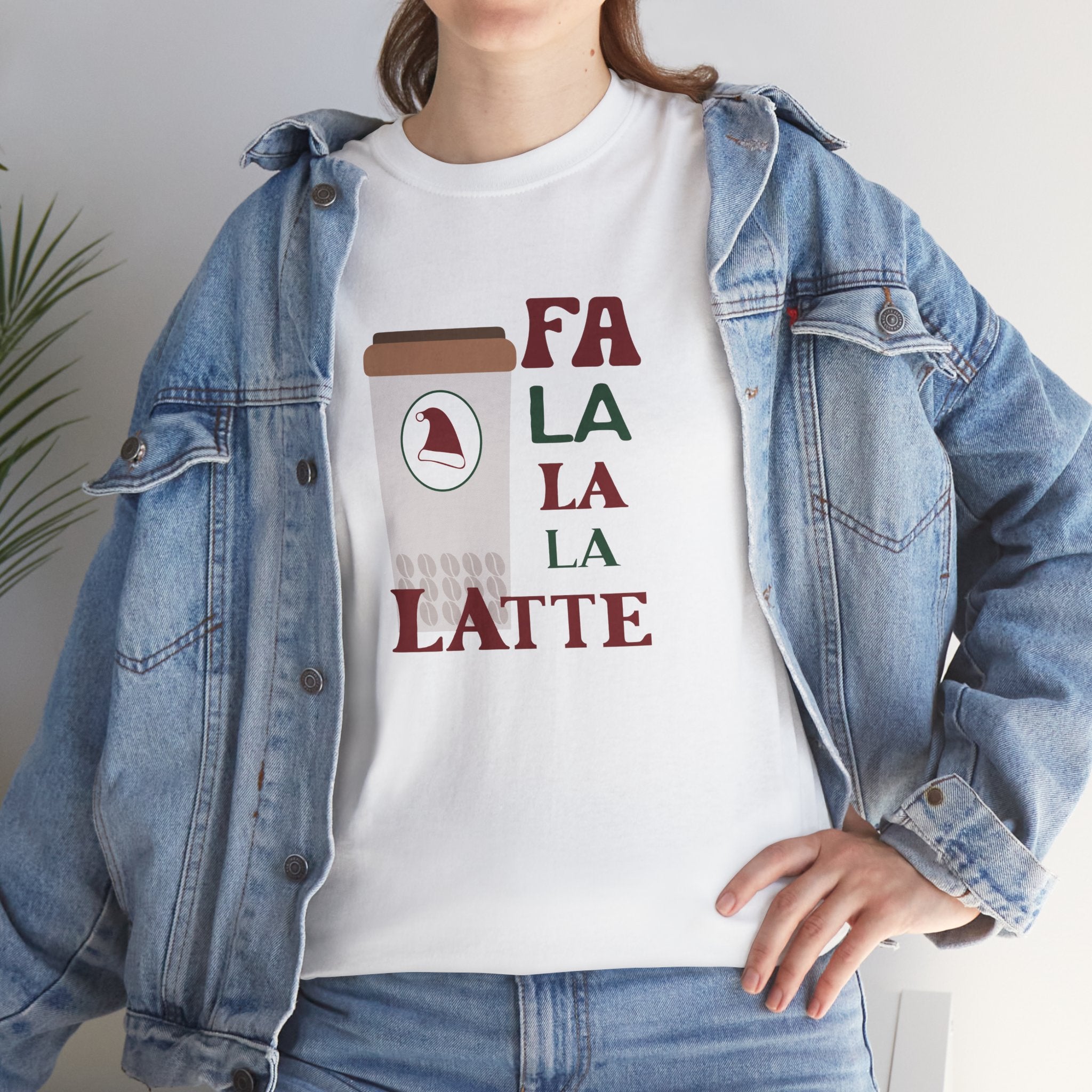Fa La La Latte Tee — Holiday Coffee Christmas Shirt
