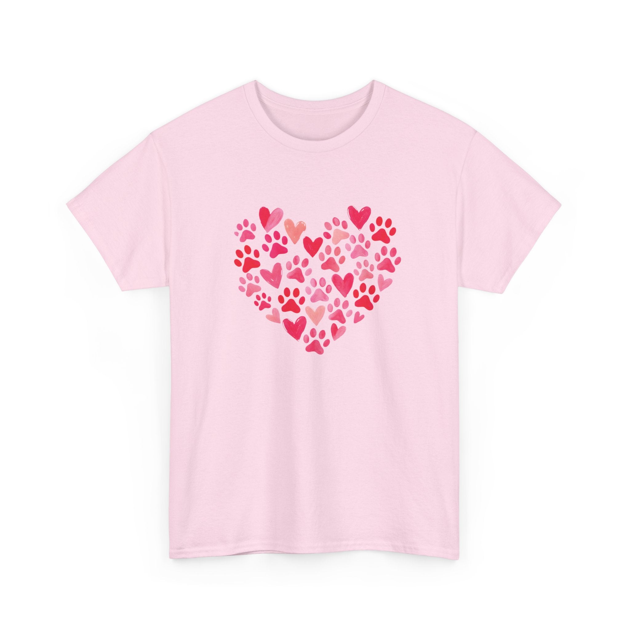 Pawprint Heart Tee for Pet Lovers – Sweet Valentine’s Gift for Dog & Cat Parents