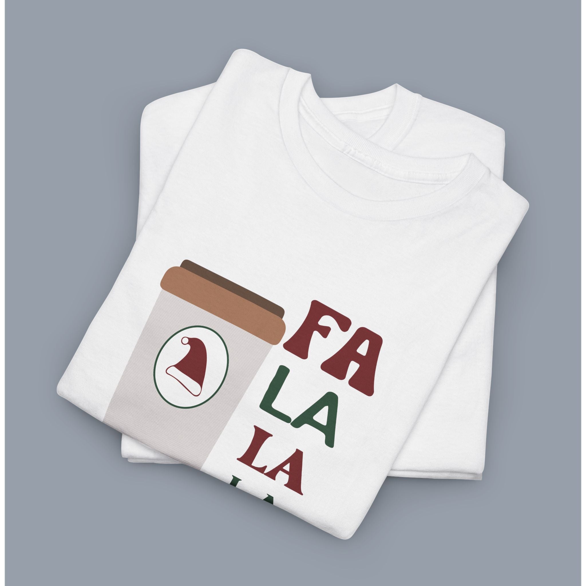 Fa La La Latte Tee — Holiday Coffee Christmas Shirt