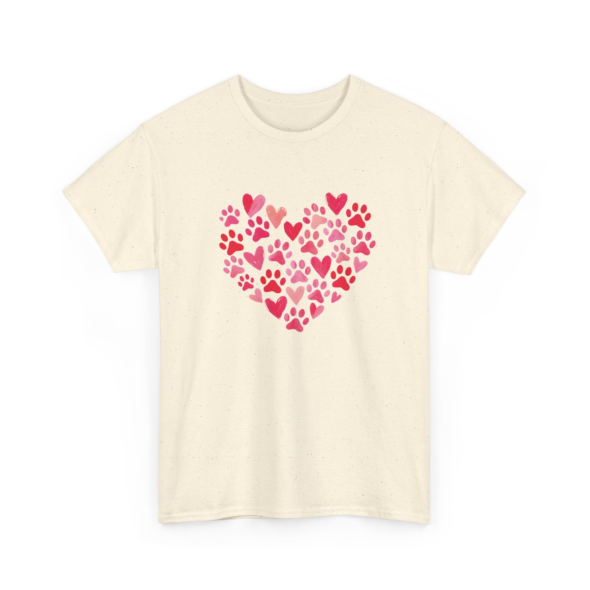Pawprint Heart Tee for Pet Lovers – Sweet Valentine’s Gift for Dog & Cat Parents