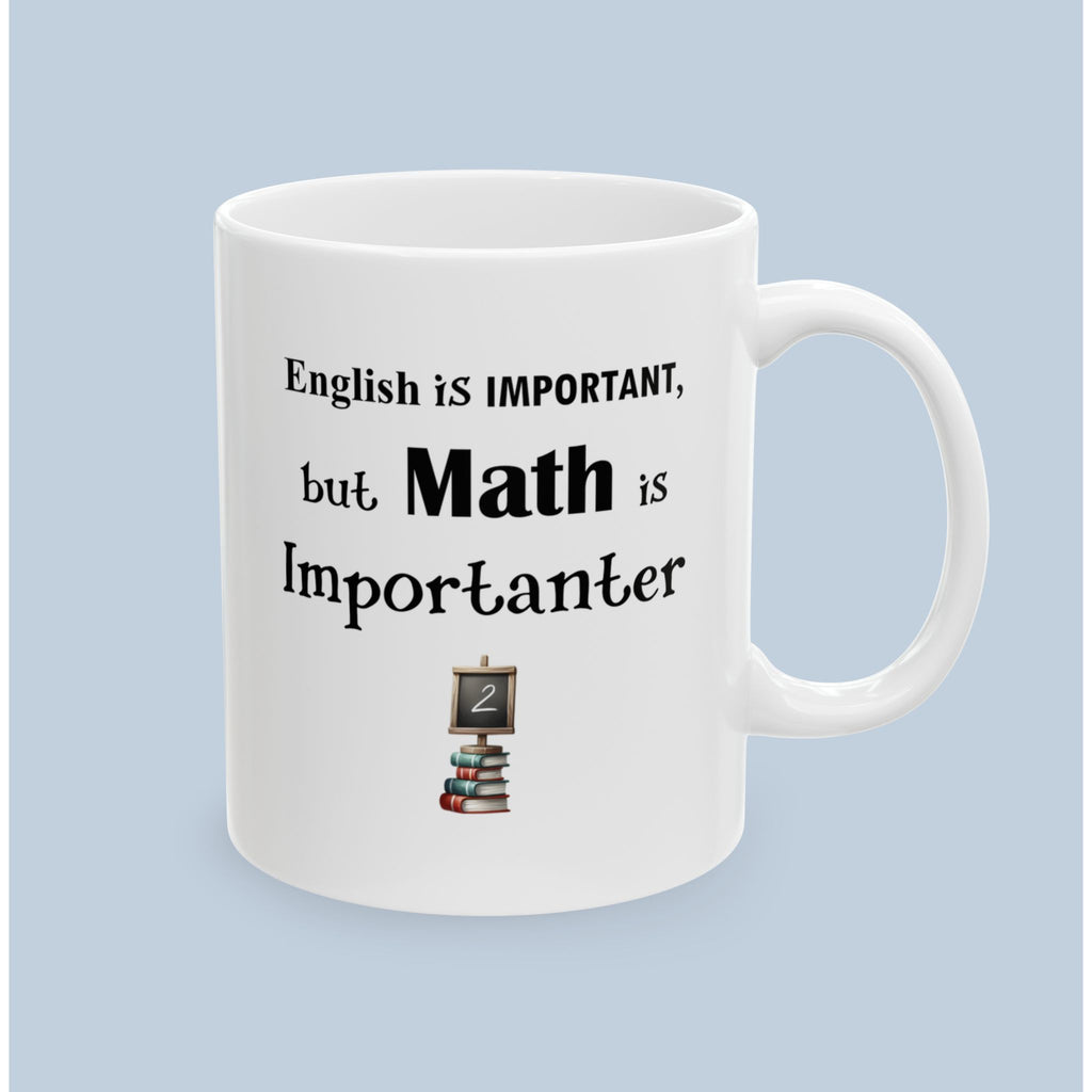 Funny Teacher Gnome Mug - "Math is Importanter" - Whimsical Classroom Gift Mug (11oz & 15oz)