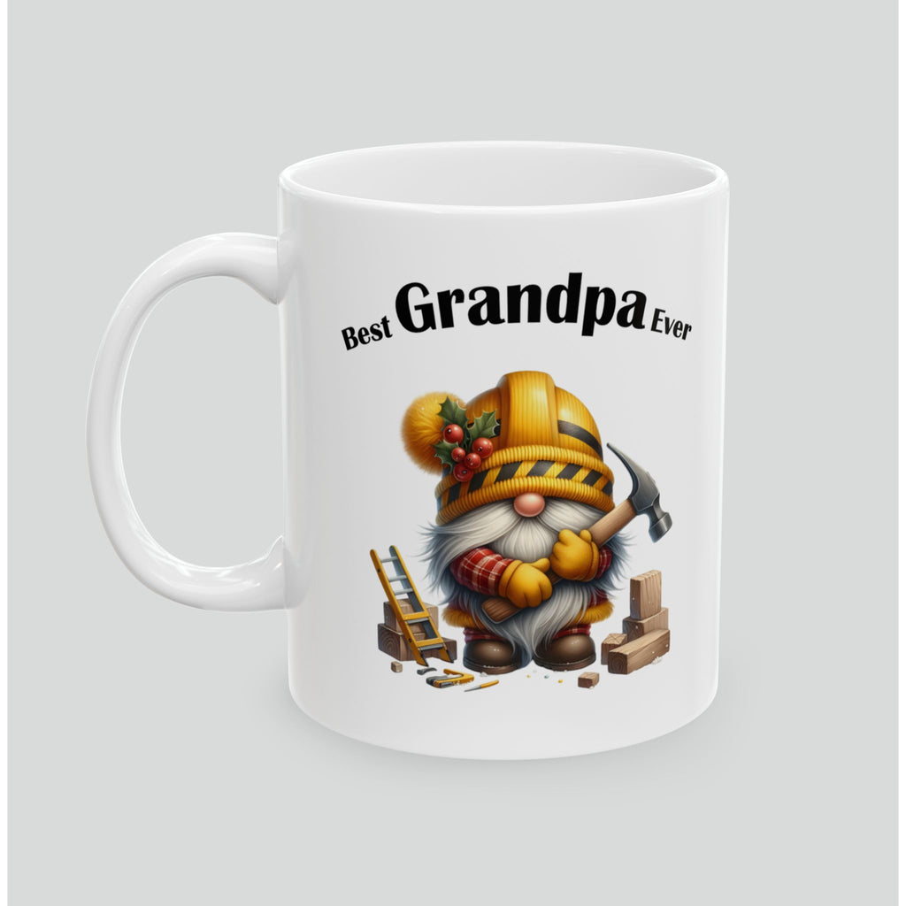 Best Grandpa Ever Gnome Mug - Holiday Ceramic Coffee Cup (11oz & 15oz)