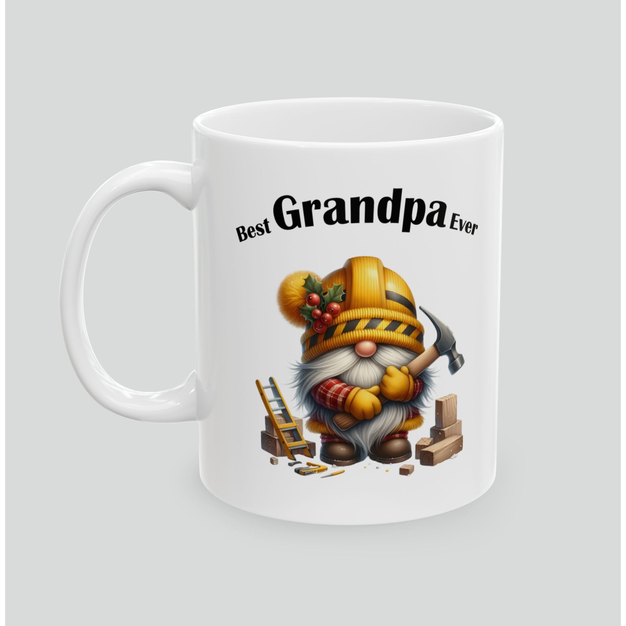Best Grandpa Ever Gnome Mug - Holiday Ceramic Coffee Cup (11oz & 15oz)