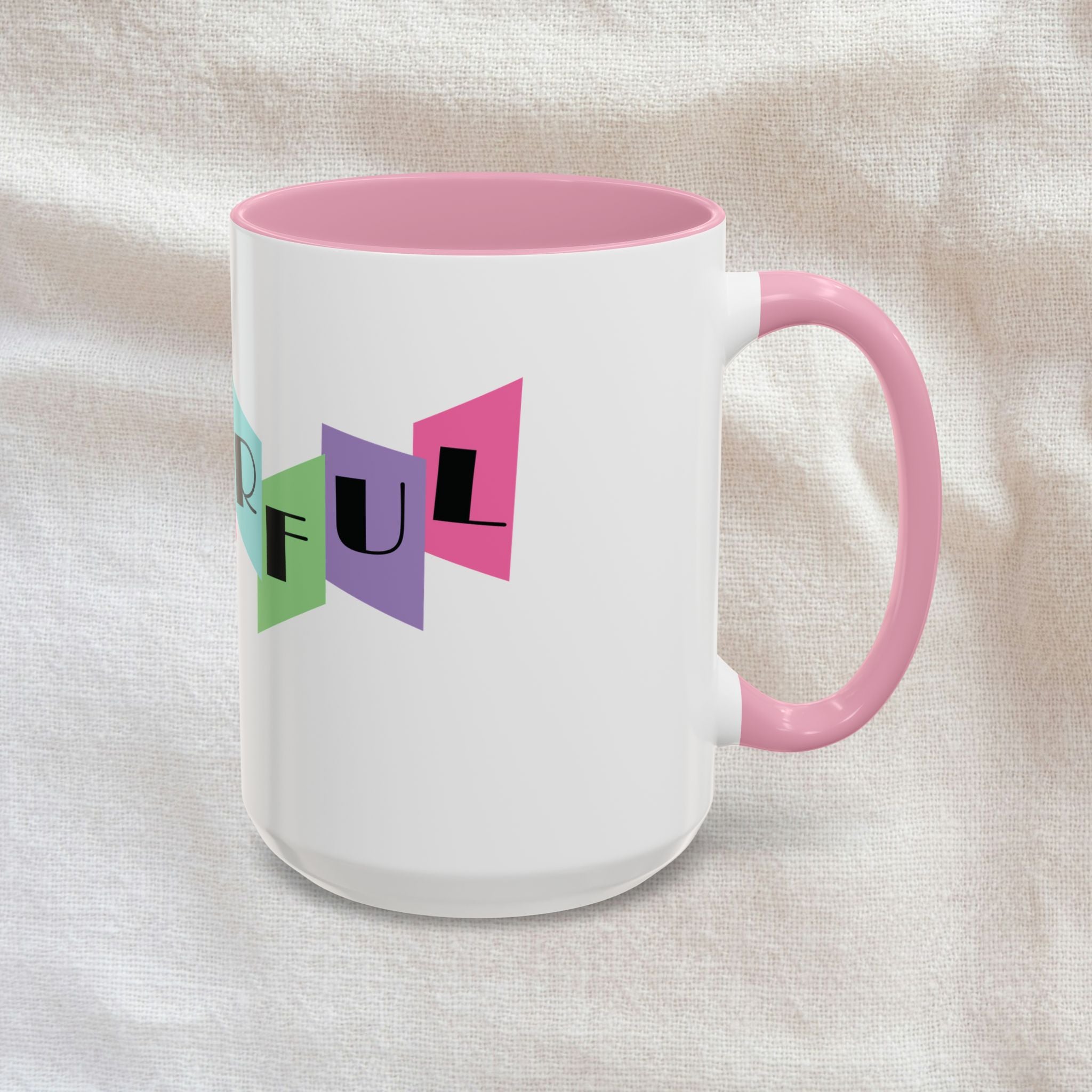 Everything is Wonderful - Retro Color-Block Ceramic Mug (11oz & 15oz)