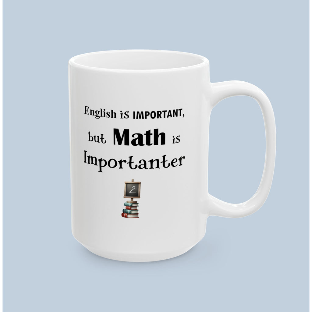 Funny Teacher Gnome Mug - "Math is Importanter" - Whimsical Classroom Gift Mug (11oz & 15oz)