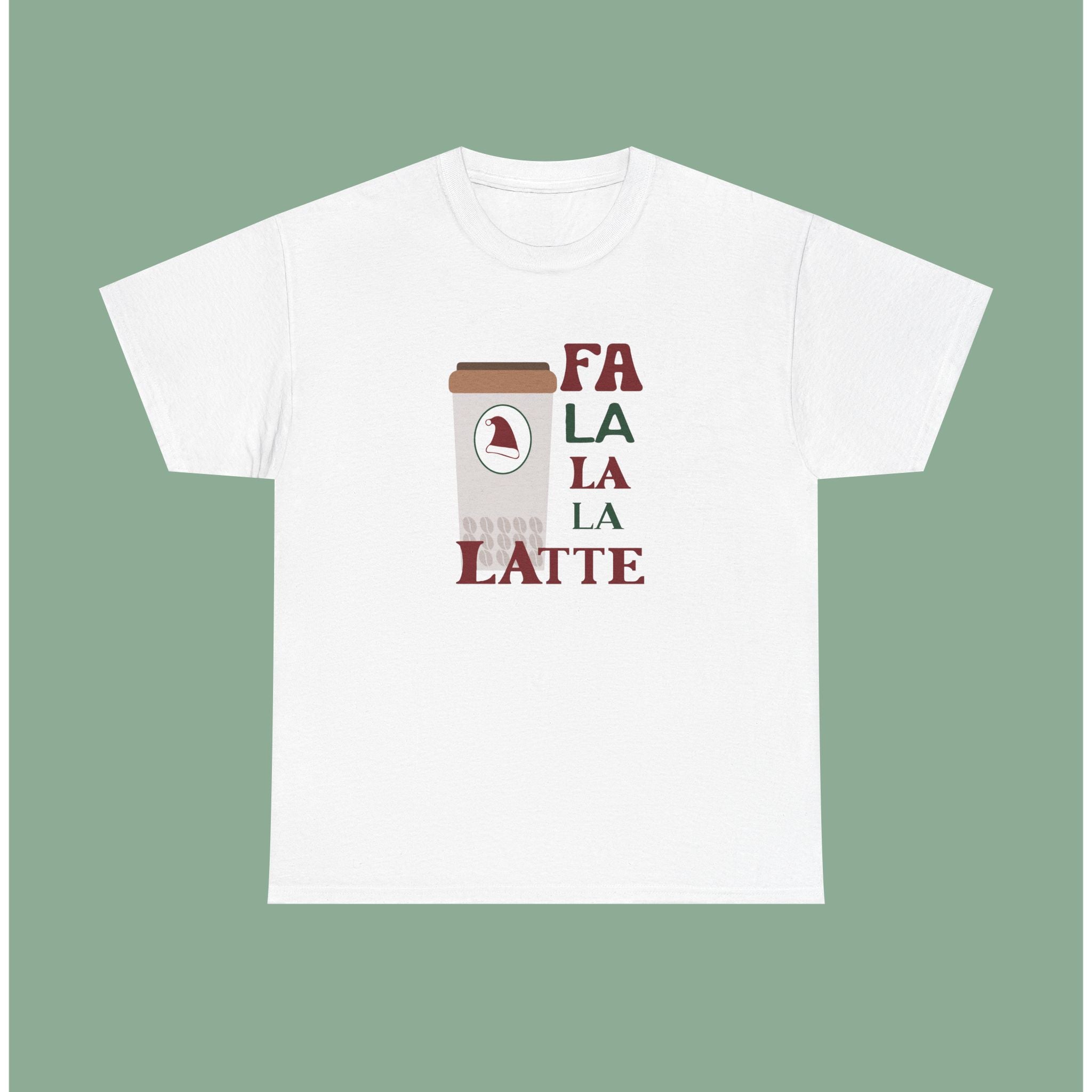 Fa La La Latte Tee — Holiday Coffee Christmas Shirt